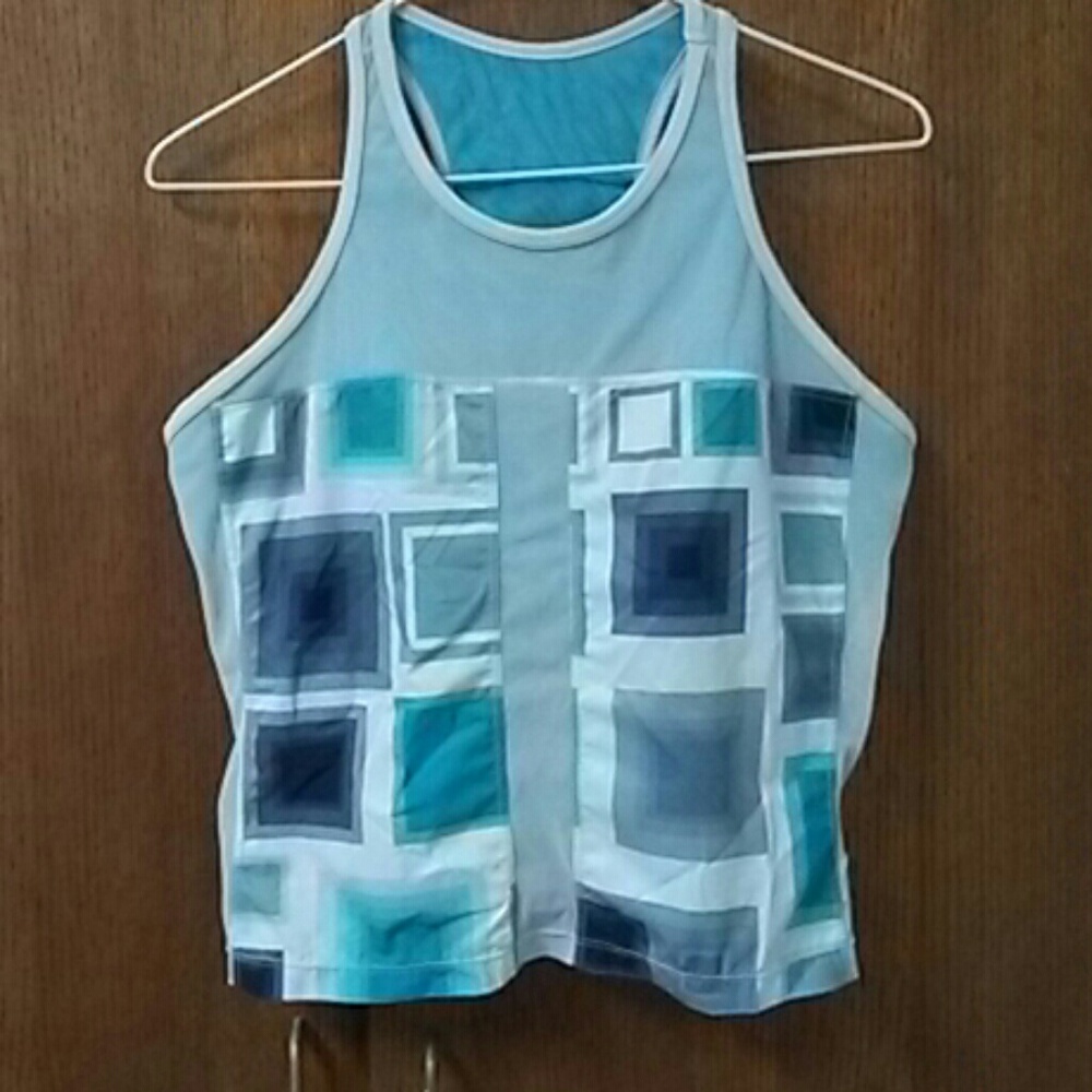 Nike blue women's tank top size: L